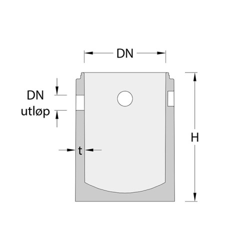 Sandfangkum Betong 605/1100 186 hull