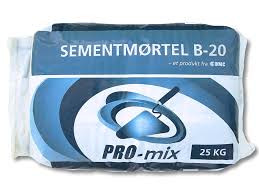 Pro-Mix b-20 25 kg  Plastsekker- 48 stk/pr pall