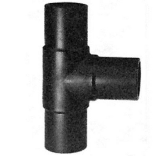 PE T-rør lang 40x40x40 90gr