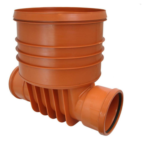 Inspeksjonskum DV 600 Rettløp 200 mm  PRO - RØDBRUN