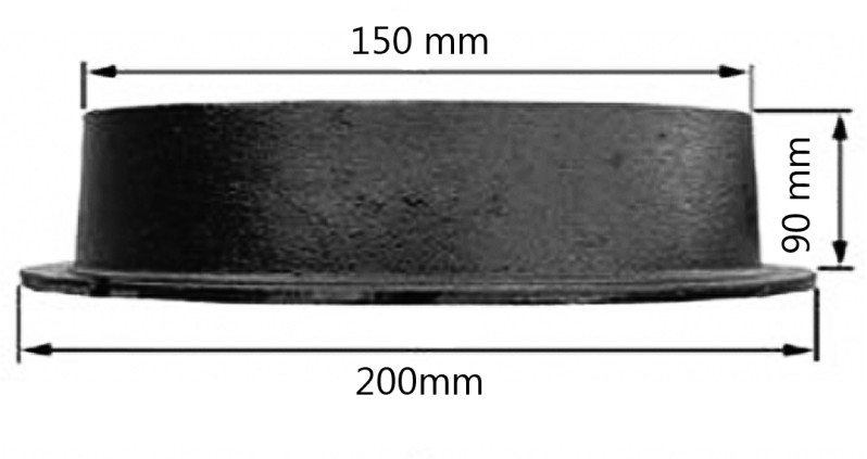 Kumlokk til inspeksjon 150MM A15 -Ristlokk