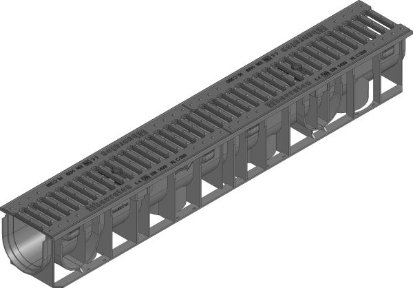RECYFIX PRO 30x30 PUNKTAVLØP PP2020 M galv gitterrist K. B125