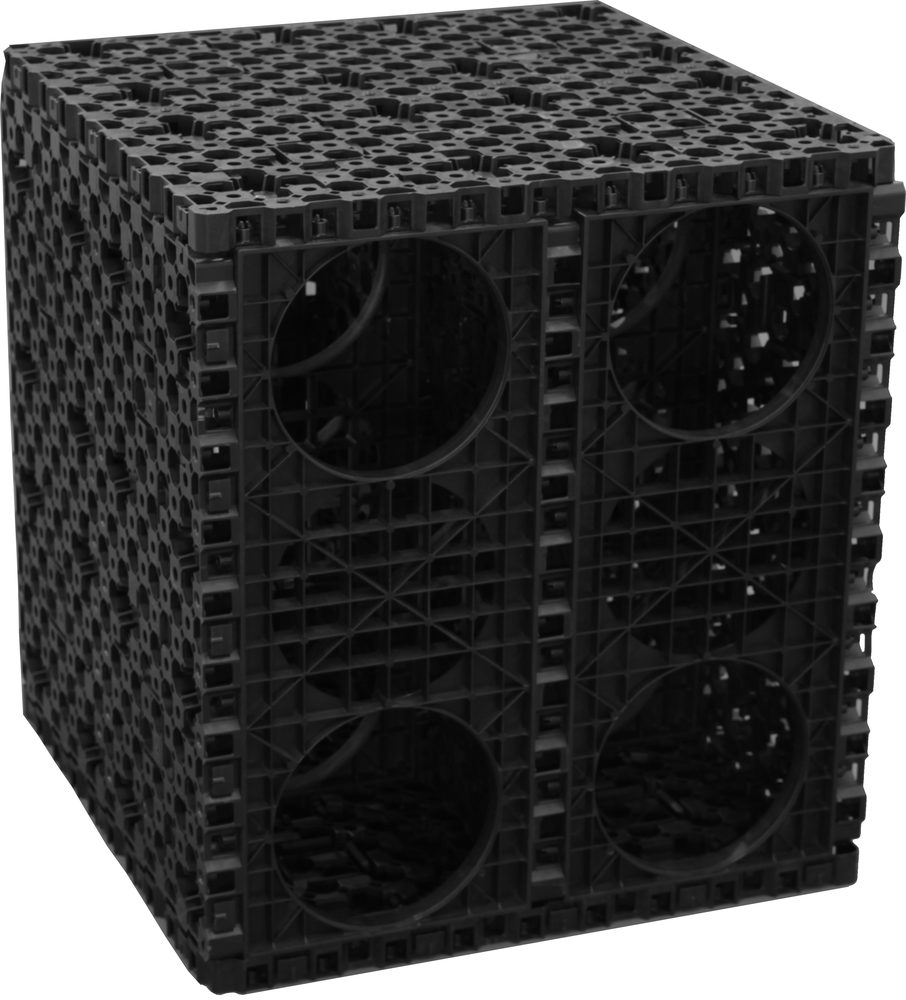 Overvannskassett Pluvial CUBE 500x500x550mm 0,1375 kbm = ca. 20 kvm takflateKjørbar