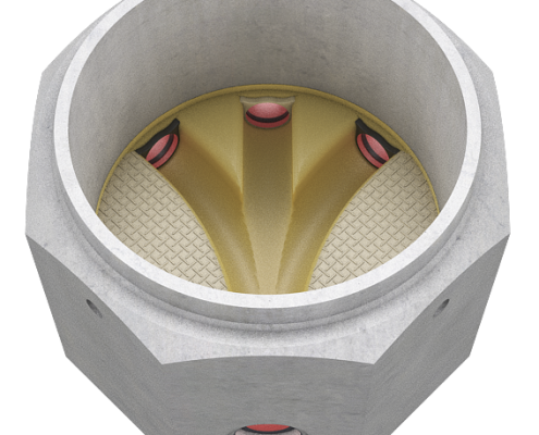 Rennekum DN1000 200mm av PREMOD betong PP plastbunn 45gr kråke