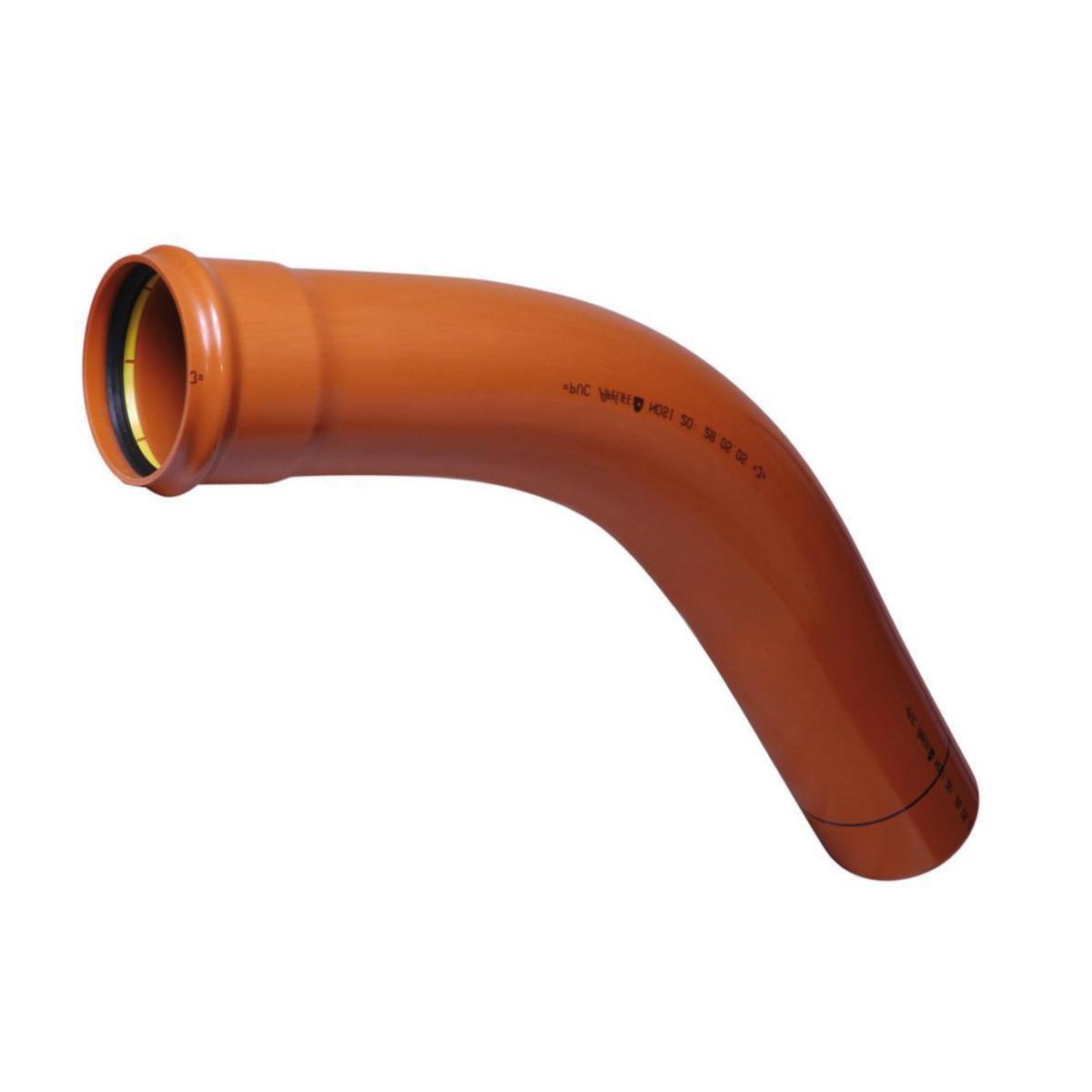 160 x 45 gr Bend langt, rødbrun PVC