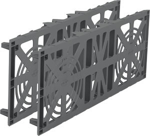 EcoBloc Gavelplate 800mm 40tonn - sett 2stk