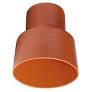 Overgang til betongspiss 250, rødbrun PVC,