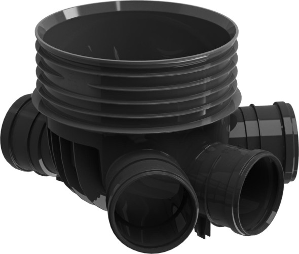 Inspeksjonskum DV 600 Kråkefot 200 mm PRO - SVART